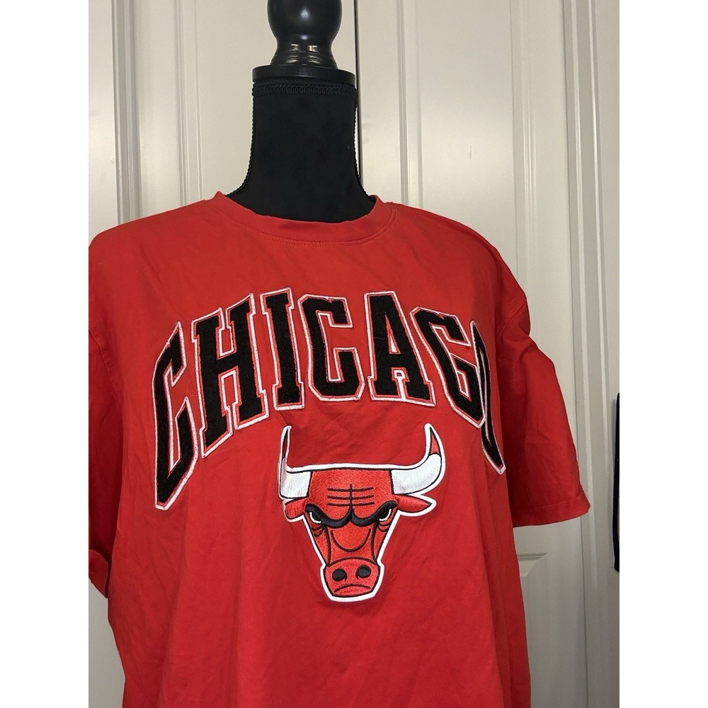 Chicago Bulls Pro Standard tee — Size 2XL   premium applique + patchwork front